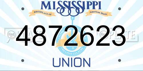 4872623 Mississippi License Plate