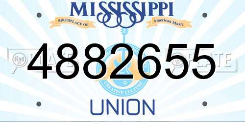 4882655 Mississippi License Plate