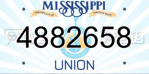 4882658 Mississippi License Plate