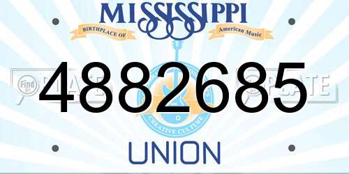 4882685 Mississippi License Plate