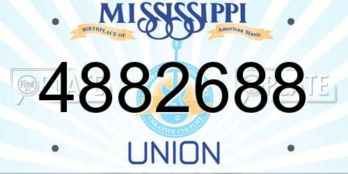 4882688 Mississippi License Plate