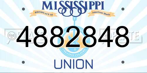 4882848 Mississippi License Plate