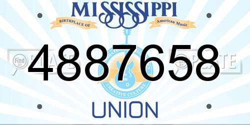 4887658 Mississippi License Plate