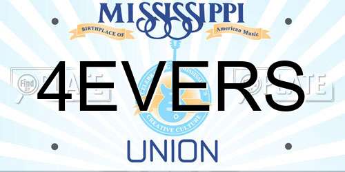 4EVERS Mississippi License Plate