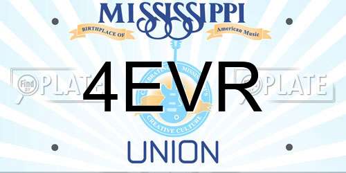 4EVR Mississippi License Plate