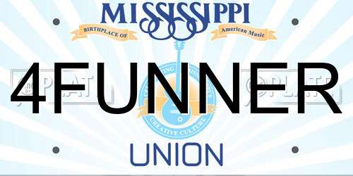 4FUNNER Mississippi License Plate