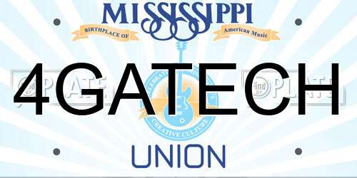 4GATECH Mississippi License Plate