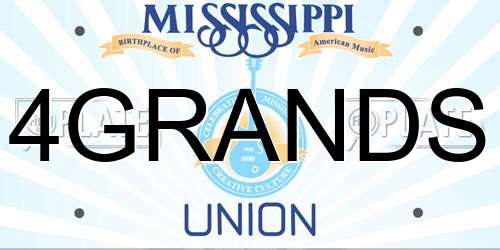 4GRANDS Mississippi License Plate