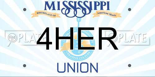 4HER Mississippi License Plate
