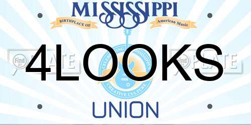 4LOOKS Mississippi License Plate