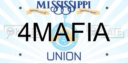 4MAFIA Mississippi License Plate
