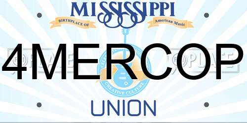 4MERCOP Mississippi License Plate