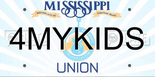4MYKIDS Mississippi License Plate