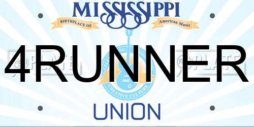 4RUNNER Mississippi License Plate