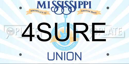 4SURE Mississippi License Plate
