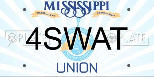 4SWAT Mississippi License Plate