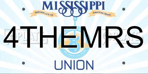 4THEMRS Mississippi License Plate