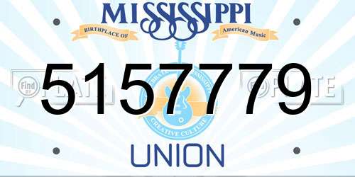 5157779 Mississippi License Plate