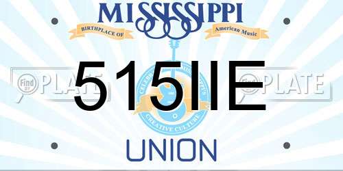 515IIE Mississippi License Plate