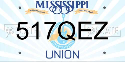 517QEZ Mississippi License Plate