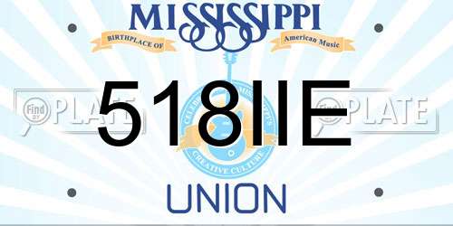 518IIE Mississippi License Plate