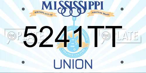 5241TT Mississippi License Plate