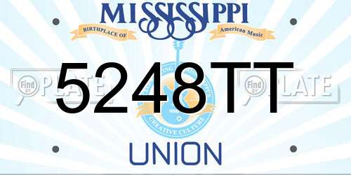 5248TT Mississippi License Plate