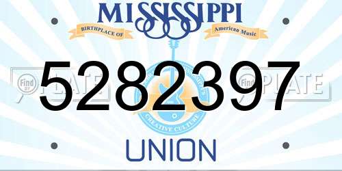 5282397 Mississippi License Plate