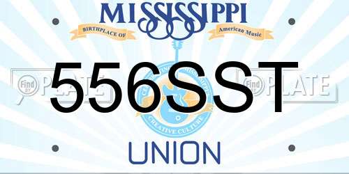 556SST Mississippi License Plate