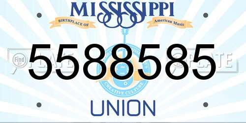 5588585 Mississippi License Plate