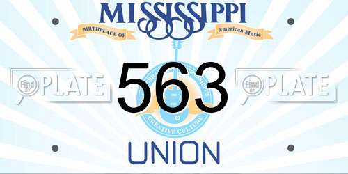 563 Mississippi License Plate