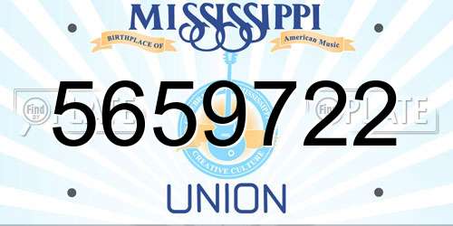 5659722 Mississippi License Plate