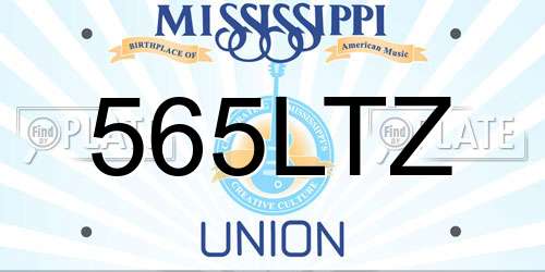 565LTZ Mississippi License Plate