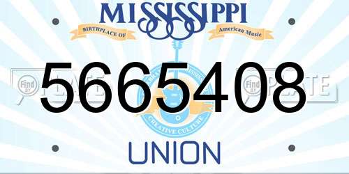 5665408 Mississippi License Plate