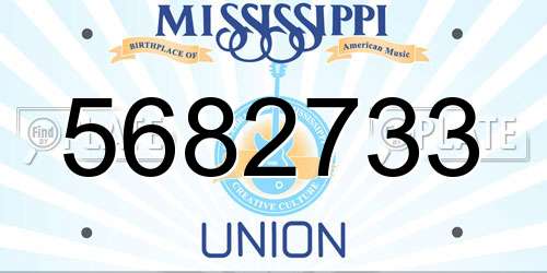 5682733 Mississippi License Plate