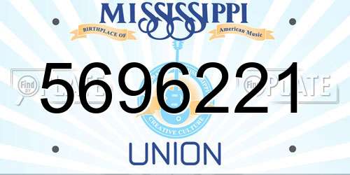 5696221 Mississippi License Plate