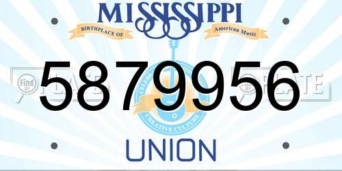 5879956 Mississippi License Plate