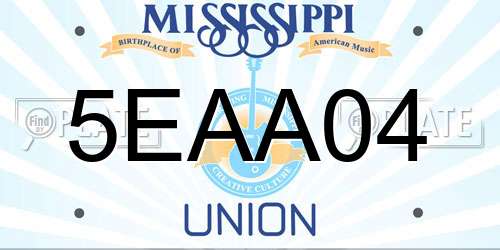 5EAA04 Mississippi License Plate