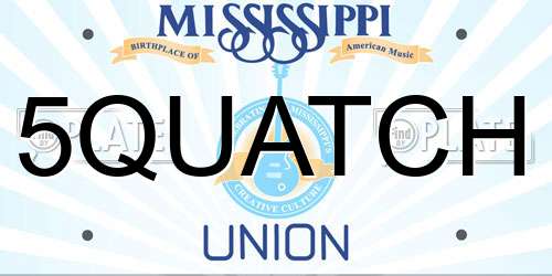 5QUATCH Mississippi License Plate