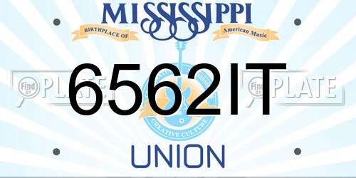 6562IT Mississippi License Plate