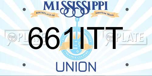 661ITT Mississippi License Plate