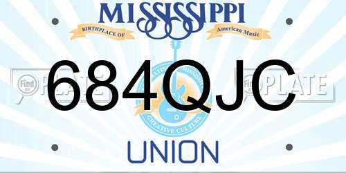 684QJC Mississippi License Plate