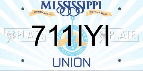 711IYI Mississippi License Plate