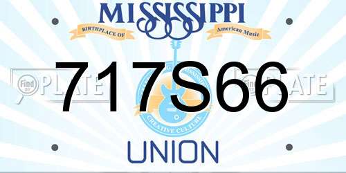 717S66 Mississippi License Plate