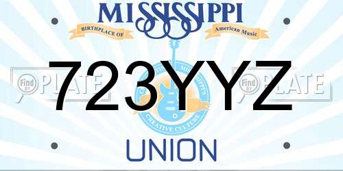 723YYZ Mississippi License Plate