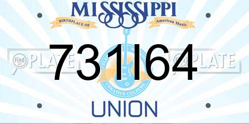 731I64 Mississippi License Plate