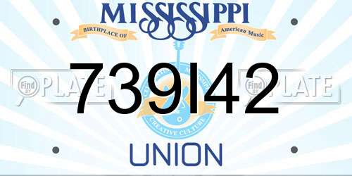 739I42 Mississippi License Plate