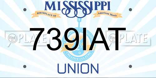 739IAT Mississippi License Plate