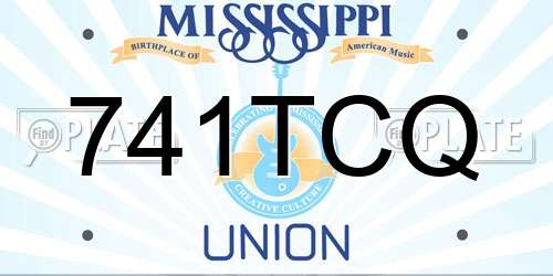 741TCQ Mississippi License Plate