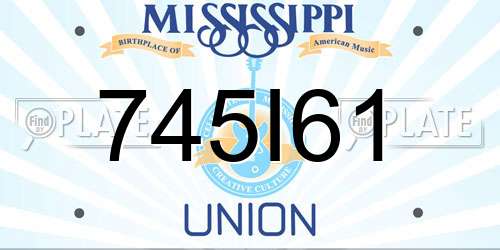 745I61 Mississippi License Plate